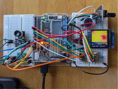 MLX90640 と 240x240 SPI LCD の実際