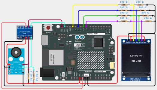 MLX90640 と 240x240 SPI LCD の結線