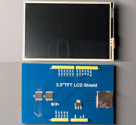 3.5インチ ILI9486 8-bit パラレル